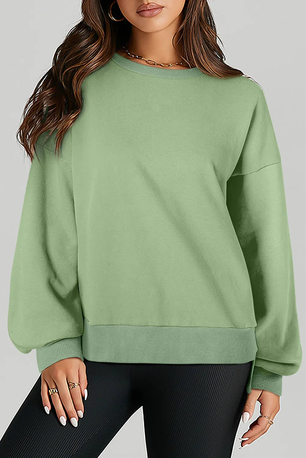 Serenity Luxe Round Neck Sweatshirt