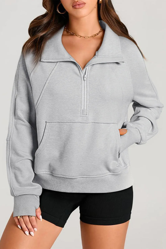 Serenity Long Sleeve Zip Sweatshirt